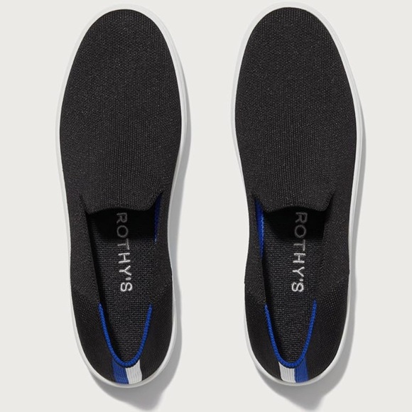 Rothy's The Original Slip On Sneaker Black - Picture 1 of 9